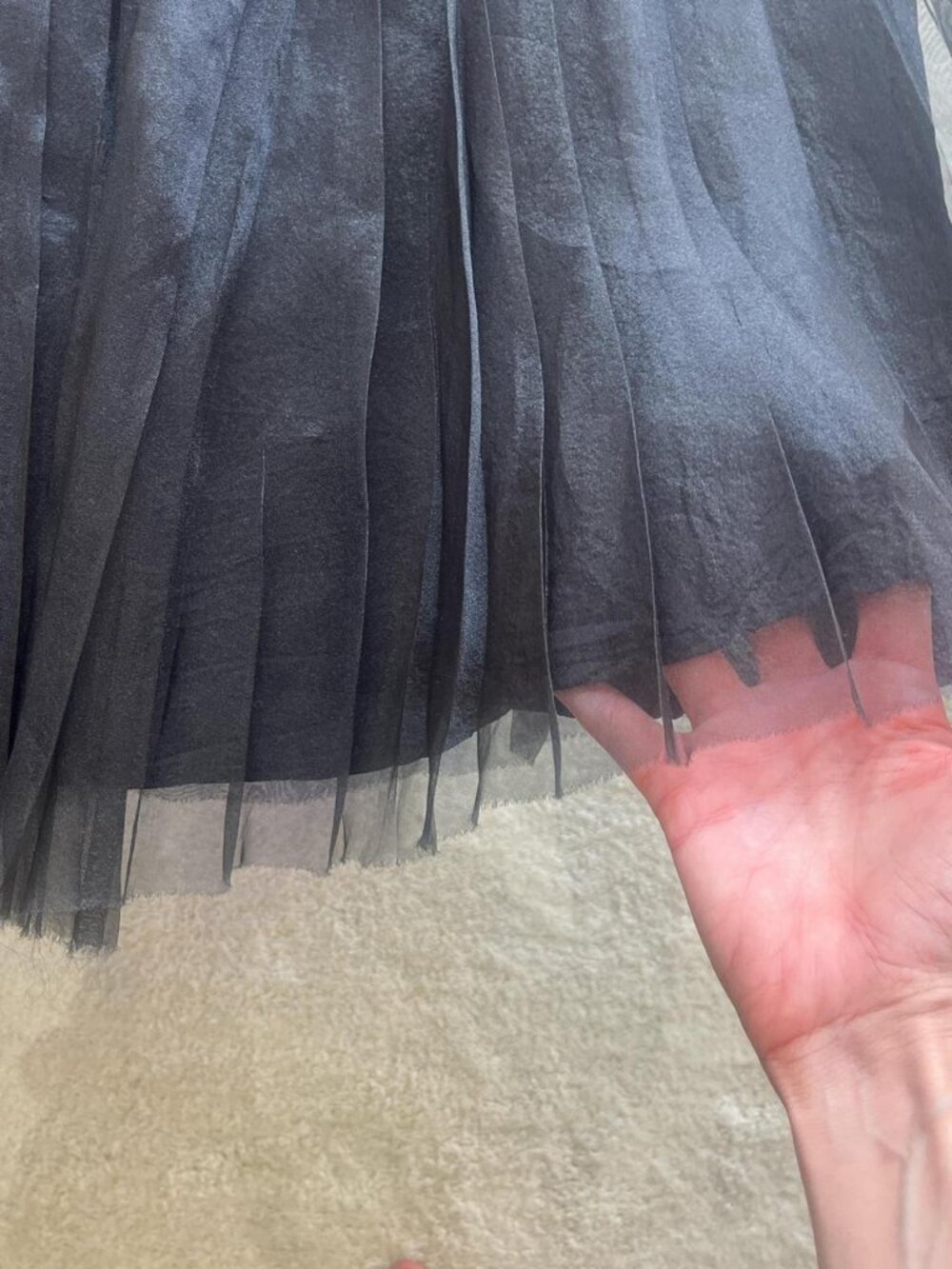 Moschino black pleated tutu skirt - Picture 2 of 4